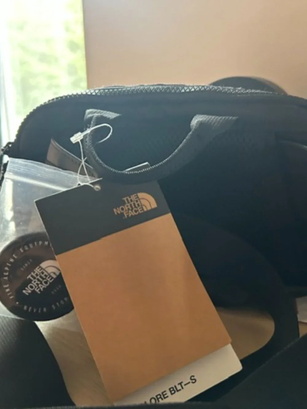 NEW---The North Face Black Cosmetic Pouch with White Logo